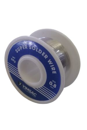 ESTAÑO PARA SOLDAR COMPOSICION (60/40)+ 2% FLUX 0.8MM 50G