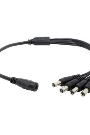 CONECTOR DE ALIMENTACION DC 2.1MM CABLE PULPO 1X4 PARA CAMARAS DE SEGURIDAD