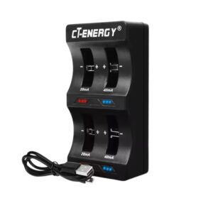 CARGADOR DE BATERIAS MODELO, LIR2032, LIR2025, ML2032, ML2025 DE (4 BATERIAS) 4.2VDC/40MA