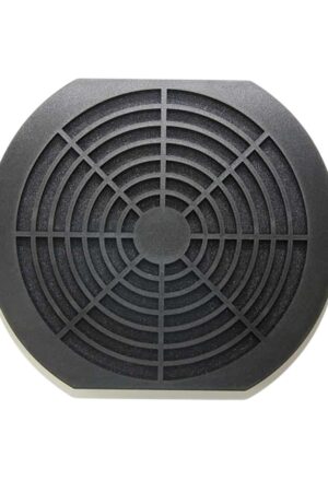 REJILLA CUBIERTA DE PLASTICO NEGRO CON FILTRO PARA VENTILADOR 172X150MM